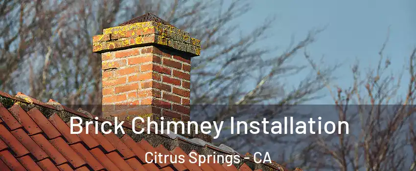 Brick Chimney Installation Citrus Springs - CA
