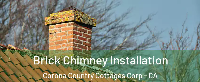 Brick Chimney Installation Corona Country Cottages Corp - CA