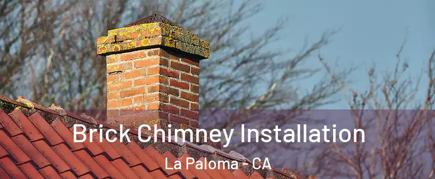 Brick Chimney Installation La Paloma - CA
