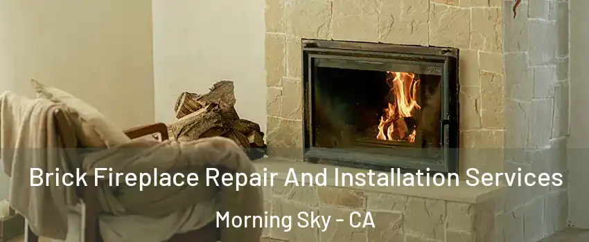 Brick Fireplace Repair And Installation Services Morning Sky - CA