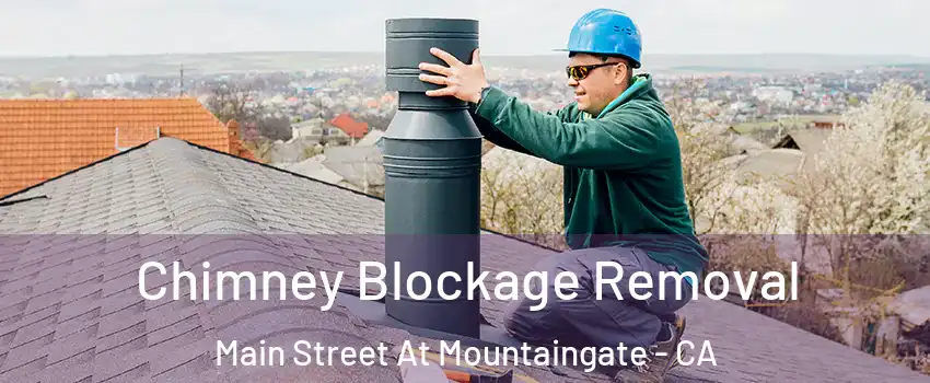Chimney Blockage Removal Main Street At Mountaingate - CA