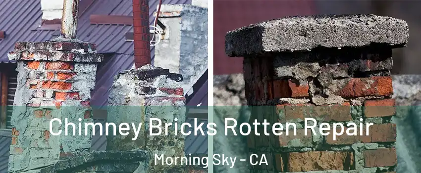 Chimney Bricks Rotten Repair Morning Sky - CA