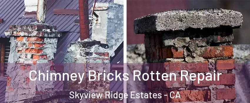 Chimney Bricks Rotten Repair Skyview Ridge Estates - CA