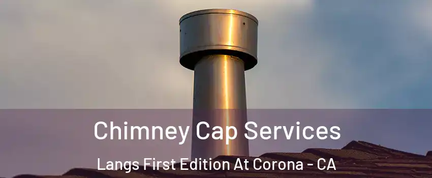 Chimney Cap Services Langs First Edition At Corona - CA