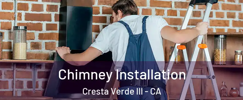 Chimney Installation Cresta Verde III - CA