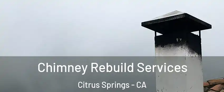 Chimney Rebuild Services Citrus Springs - CA