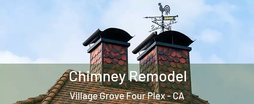 Chimney Remodel Village Grove Four Plex - CA