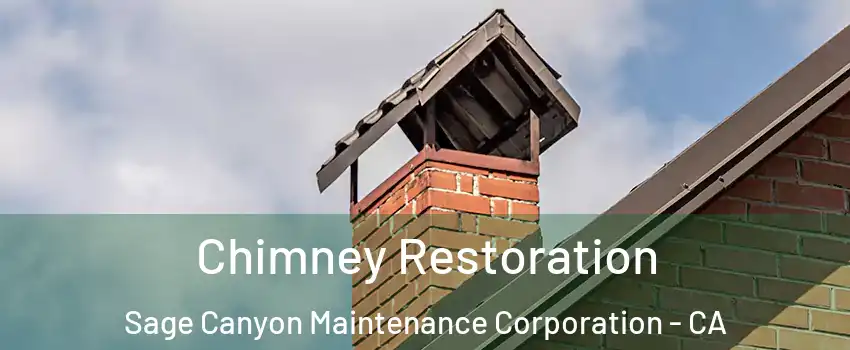 Chimney Restoration Sage Canyon Maintenance Corporation - CA