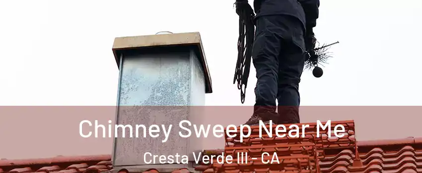 Chimney Sweep Near Me Cresta Verde III - CA