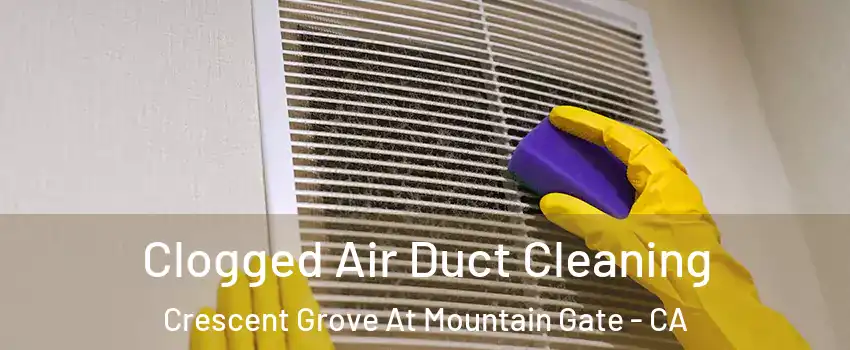 Clogged Air Duct Cleaning Crescent Grove At Mountain Gate - CA