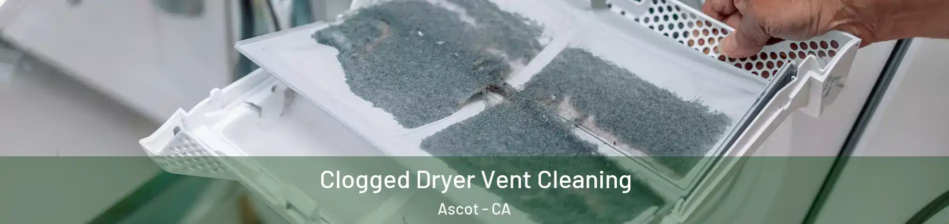 Clogged Dryer Vent Cleaning Ascot - CA