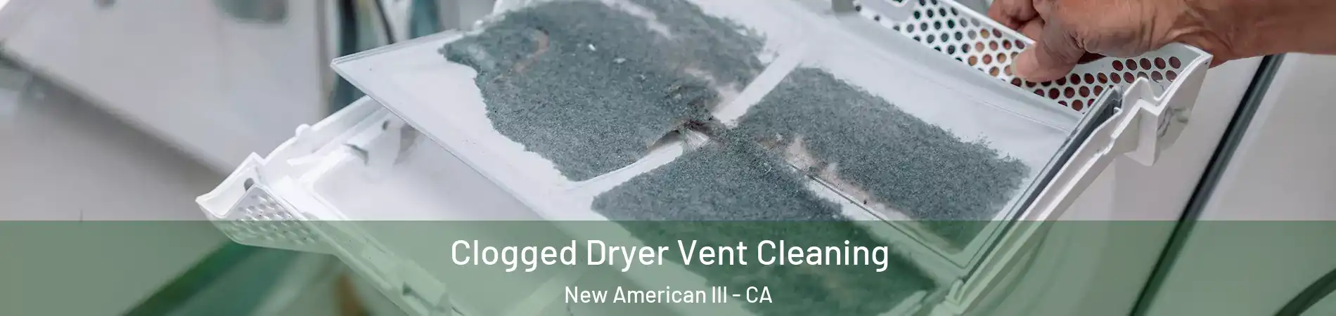 Clogged Dryer Vent Cleaning New American III - CA