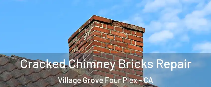 Cracked Chimney Bricks Repair Village Grove Four Plex - CA