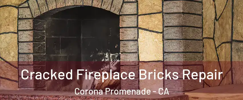 Cracked Fireplace Bricks Repair Corona Promenade - CA