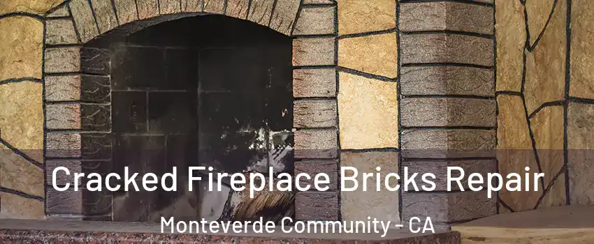 Cracked Fireplace Bricks Repair Monteverde Community - CA