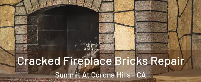 Cracked Fireplace Bricks Repair Summit At Corona Hills - CA