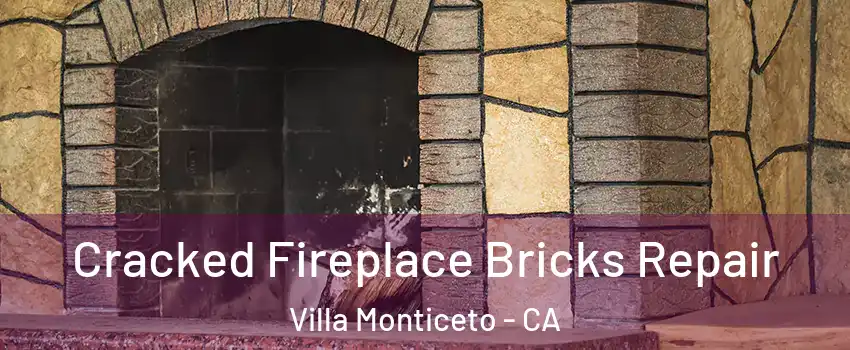 Cracked Fireplace Bricks Repair Villa Monticeto - CA