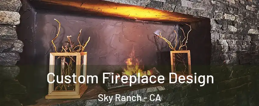 Custom Fireplace Design Sky Ranch - CA