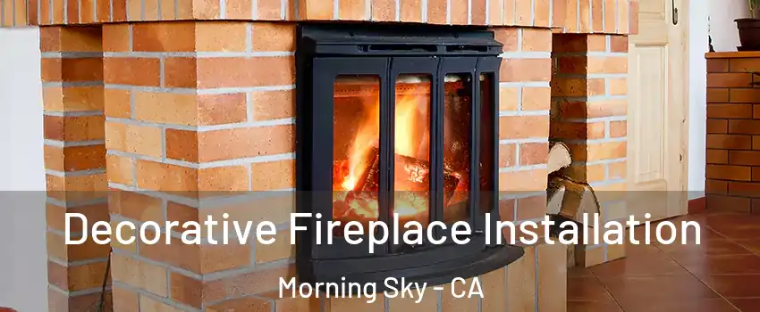 Decorative Fireplace Installation Morning Sky - CA