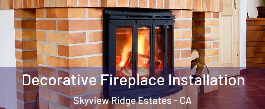 Decorative Fireplace Installation Skyview Ridge Estates - CA