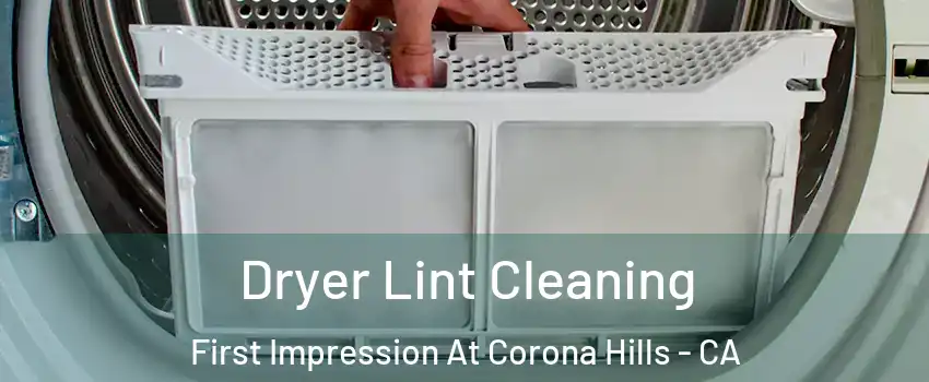 Dryer Lint Cleaning First Impression At Corona Hills - CA