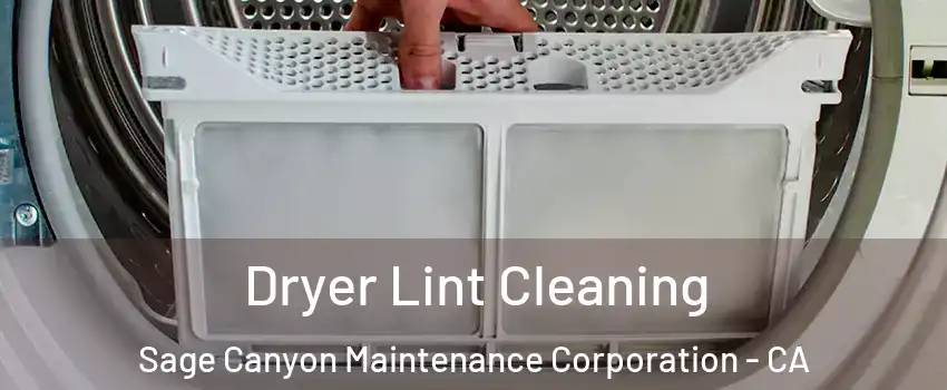 Dryer Lint Cleaning Sage Canyon Maintenance Corporation - CA