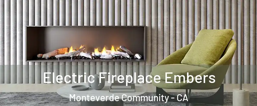 Electric Fireplace Embers Monteverde Community - CA