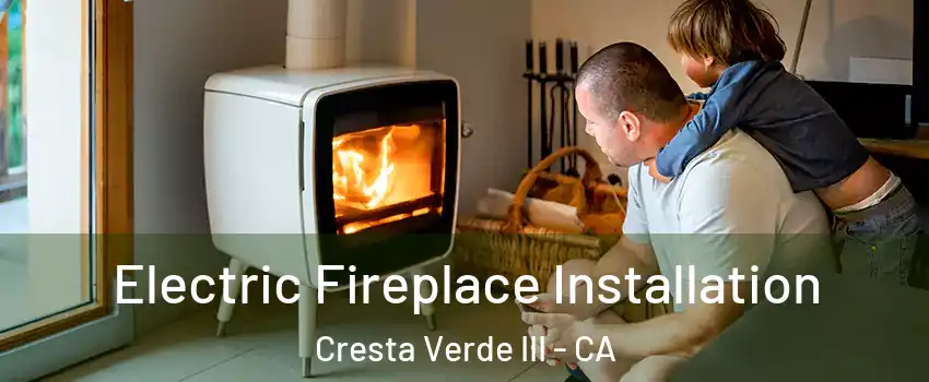Electric Fireplace Installation Cresta Verde III - CA