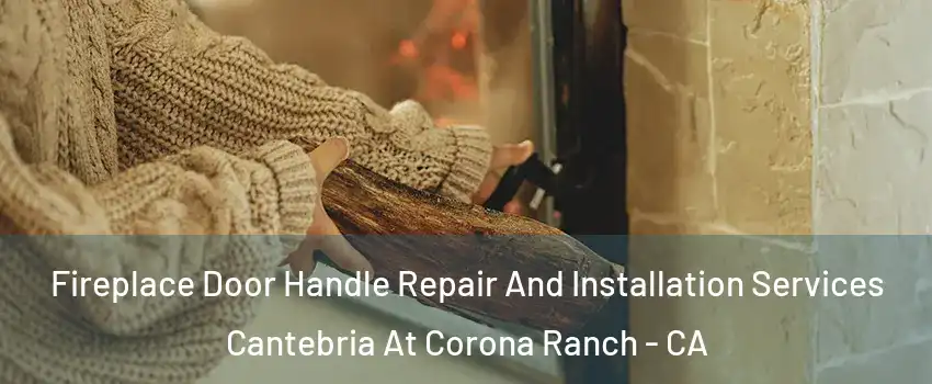 Fireplace Door Handle Repair And Installation Services Cantebria At Corona Ranch - CA