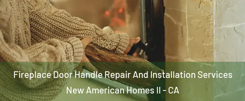 Fireplace Door Handle Repair And Installation Services New American Homes II - CA