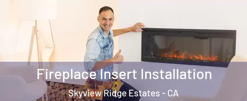Fireplace Insert Installation Skyview Ridge Estates - CA