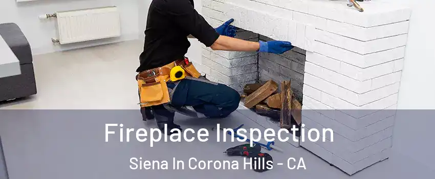 Fireplace Inspection Siena In Corona Hills - CA