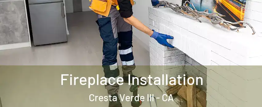 Fireplace Installation Cresta Verde III - CA
