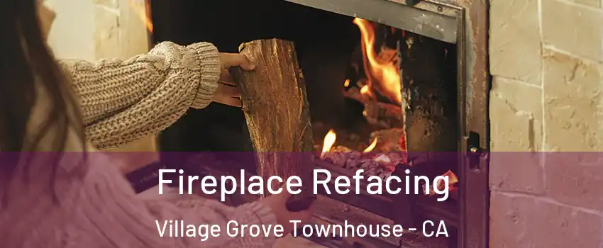 Fireplace Refacing Village Grove Townhouse - CA