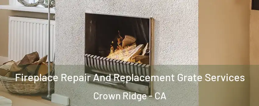 Fireplace Repair And Replacement Grate Services Crown Ridge - CA