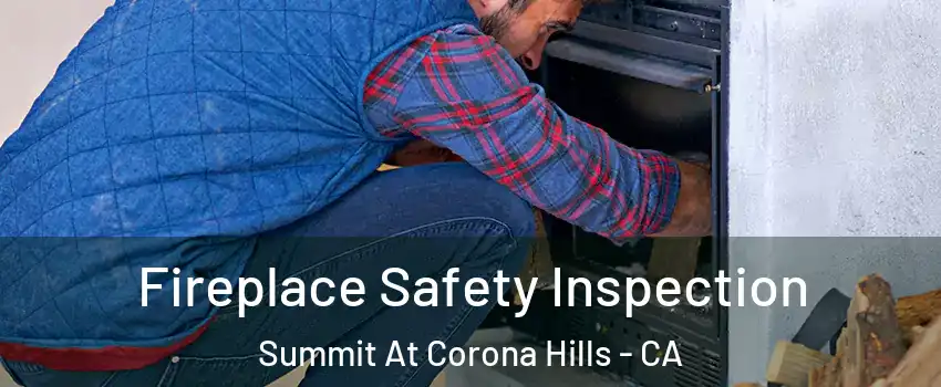 Fireplace Safety Inspection Summit At Corona Hills - CA