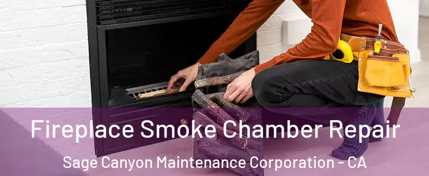 Fireplace Smoke Chamber Repair Sage Canyon Maintenance Corporation - CA