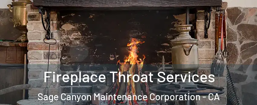 Fireplace Throat Services Sage Canyon Maintenance Corporation - CA