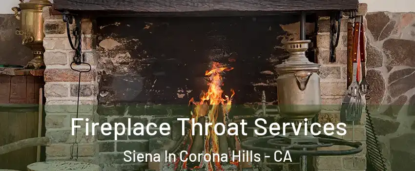 Fireplace Throat Services Siena In Corona Hills - CA