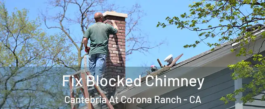 Fix Blocked Chimney Cantebria At Corona Ranch - CA