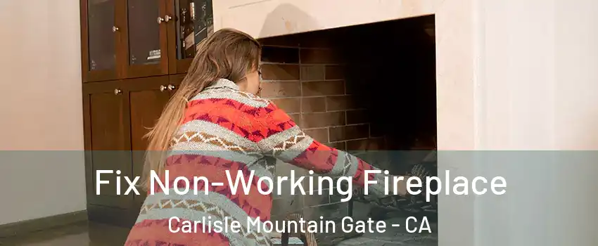 Fix Non-Working Fireplace Carlisle Mountain Gate - CA