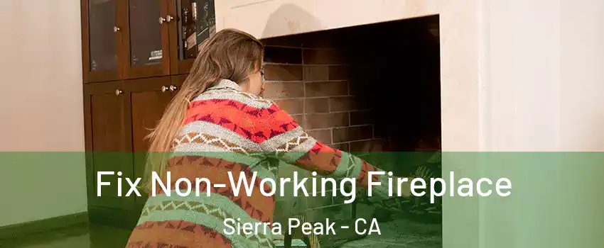 Fix Non-Working Fireplace Sierra Peak - CA