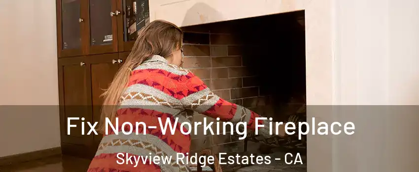Fix Non-Working Fireplace Skyview Ridge Estates - CA