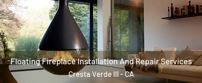 Floating Fireplace Installation And Repair Services Cresta Verde III - CA