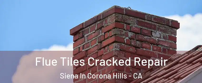 Flue Tiles Cracked Repair Siena In Corona Hills - CA