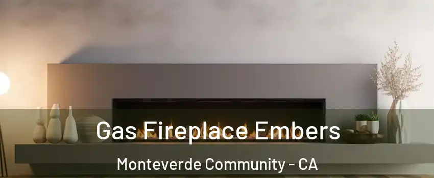 Gas Fireplace Embers Monteverde Community - CA