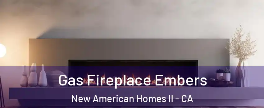 Gas Fireplace Embers New American Homes II - CA
