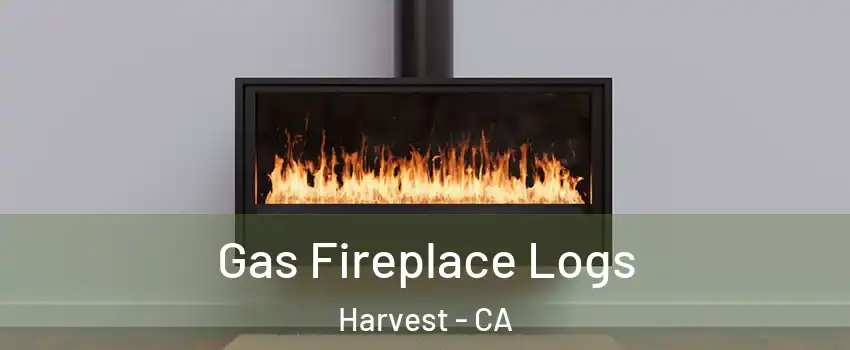 Gas Fireplace Logs Harvest - CA