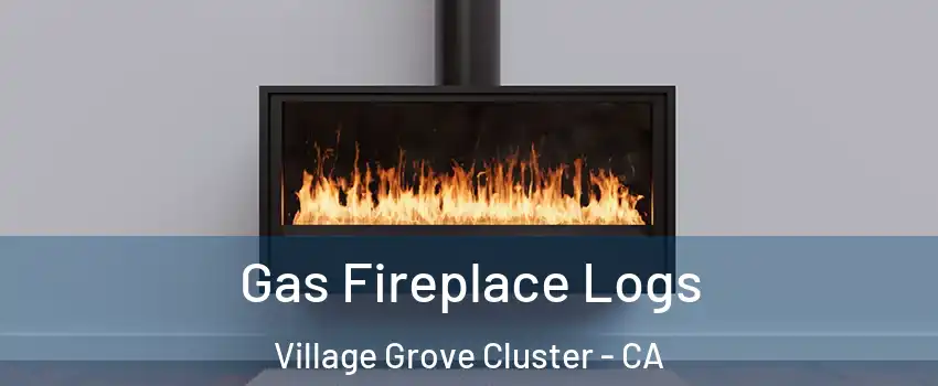 Gas Fireplace Logs Village Grove Cluster - CA
