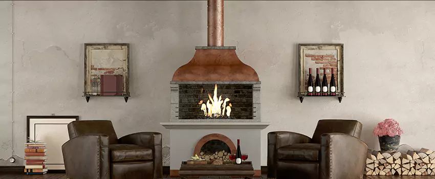 Thelin Hearth Products Providence Pellet Insert Fireplace Installation in Village Grove Four Plex, CA